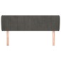 vidaXL Cabecero de terciopelo gris oscuro 147x23x78/88 cm vidaXL Cabecero de terciopelo gris oscuro 147x23x78/88 cm