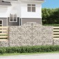 vidaXL Cestas de gaviones 6 uds forma de arco hierro 300x30x160/180 cm vidaXL Cestas de gaviones 6 uds forma de arco hierro 300x30x160/180 cm