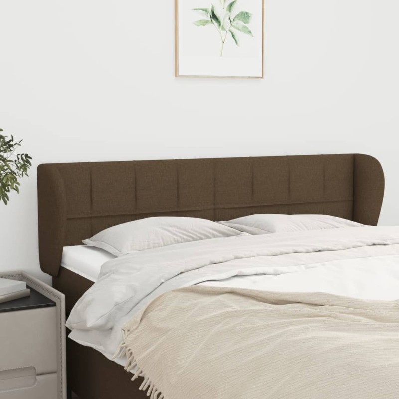 vidaXL Cabecero de tela gris oscuro 147x23x78/88 cm vidaXL Cabecero de tela gris oscuro 147x23x78/88 cm
