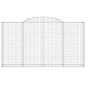 vidaXL Cestas de gaviones 6 uds forma de arco hierro 300x30x160/180 cm vidaXL Cestas de gaviones 6 uds forma de arco hierro 300x30x160/180 cm