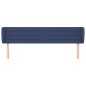 vidaXL Cabecero de tela azul 183x23x78/88 cm