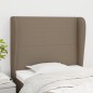 vidaXL Cabecero con orejas de tela gris taupe 93x23x118/128 cm vidaXL Cabecero con orejas de tela gris taupe 93x23x118/128 cm