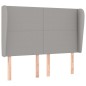 vidaXL Cabecero con orejas de tela gris claro 147x23x118/128 cm vidaXL Cabecero con orejas de tela gris claro 147x23x118/128 cm