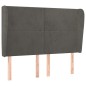 vidaXL Cabecero con orejas de terciopelo gris oscuro 147x23x118/128 cm vidaXL Cabecero con orejas de terciopelo gris oscuro 147x23x118/128 cm
