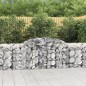 vidaXL Cestas de gaviones 20 uds forma de arco hierro 300x50x80/100 cm vidaXL Cestas de gaviones 20 uds forma de arco hierro 300x50x80/100 cm