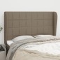 vidaXL Cabecero con orejas de tela gris taupe 147x23x118/128 cm vidaXL Cabecero con orejas de tela gris taupe 147x23x118/128 cm