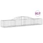 vidaXL Cestas de gaviones 17 uds forma de arco hierro 300x50x40/60 cm vidaXL Cestas de gaviones 17 uds forma de arco hierro 300x50x40/60 cm