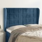 vidaXL Cabecero con orejas de terciopelo azul oscuro 147x23x118/128 cm vidaXL Cabecero con orejas de terciopelo azul oscuro 147x23x118/128 cm