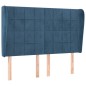 vidaXL Cabecero con orejas de terciopelo azul oscuro 147x23x118/128 cm vidaXL Cabecero con orejas de terciopelo azul oscuro 147x23x118/128 cm