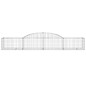 vidaXL Cestas de gaviones 17 uds forma de arco hierro 300x50x40/60 cm vidaXL Cestas de gaviones 17 uds forma de arco hierro 300x50x40/60 cm