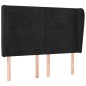 vidaXL Cabecero con orejas de terciopelo negro 147x23x118/128 cm vidaXL Cabecero con orejas de terciopelo negro 147x23x118/128 cm