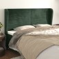 vidaXL Cabecero con orejas de terciopelo verde oscuro 183x23x118/128cm vidaXL Cabecero con orejas de terciopelo verde oscuro 183x23x118/128cm