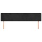 vidaXL Cabecero de terciopelo negro 183x16x78/88 cm vidaXL Cabecero de terciopelo negro 183x16x78/88 cm