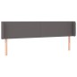 vidaXL Cabecero de cuero sintético gris 203x16x78/88 cm vidaXL Cabecero de cuero sintético gris 203x16x78/88 cm