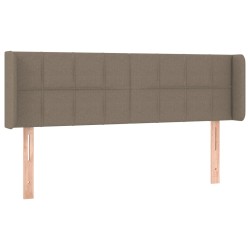 vidaXL Cabecero de tela gris taupe 147x16x78/88 cm