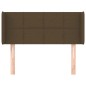 vidaXL Cabecero de tela marrón oscuro 83x16x78/88 cm vidaXL Cabecero de tela marrón oscuro 83x16x78/88 cm