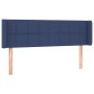 vidaXL Cabecero de tela azul 147x16x78/88 cm