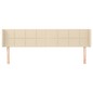 vidaXL Cabecero de tela color crema 183x16x78/88 cm vidaXL Cabecero de tela color crema 183x16x78/88 cm