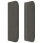 vidaXL Cabecero de terciopelo gris oscuro 147x16x78/88 cm vidaXL Cabecero de terciopelo gris oscuro 147x16x78/88 cm