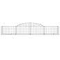 vidaXL Cestas de gaviones 25 uds forma de arco hierro 300x50x40/60 cm vidaXL Cestas de gaviones 25 uds forma de arco hierro 300x50x40/60 cm