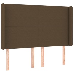 vidaXL Cabecero con orejas de tela gris claro 147x16x118/128 cm