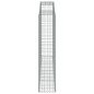 vidaXL Cestas de gaviones 7 uds forma de arco hierro 300x50x220/240 cm vidaXL Cestas de gaviones 7 uds forma de arco hierro 300x50x220/240 cm