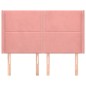 vidaXL Cabecero con orejas de terciopelo rosa 147x16x118/128 cm