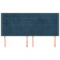 vidaXL Cabecero con orejas de terciopelo azul oscuro 163x16x118/128 cm vidaXL Cabecero con orejas de terciopelo azul oscuro 163x16x118/128 cm