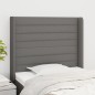 vidaXL Cabecero con orejas de tela gris oscuro 93x16x118/128 cm vidaXL Cabecero con orejas de tela gris oscuro 93x16x118/128 cm