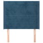 vidaXL Cabecero con orejas de terciopelo azul oscuro 93x16x118/128 cm vidaXL Cabecero con orejas de terciopelo azul oscuro 93x16x118/128 cm
