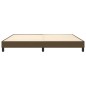 vidaXL Estructura de cama box spring tela marrón oscuro 200x200 cm vidaXL Estructura de cama box spring tela marrón oscuro 200x200 cm