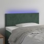 vidaXL Cabecero con LED de terciopelo verde oscuro 80x5x78/88 cm vidaXL Cabecero con LED de terciopelo verde oscuro 80x5x78/88 cm