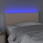 vidaXL Cabecero con LED cuero sintético color capuchino 80x5x78/88 cm vidaXL Cabecero con LED cuero sintético color capuchino 80x5x78/88 cm