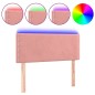 vidaXL Cabecero con LED de terciopelo rosa 80x5x78/88 cm vidaXL Cabecero con LED de terciopelo rosa 80x5x78/88 cm