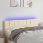 vidaXL Cabecero con LED de tela color crema 144x5x78/88 cm vidaXL Cabecero con LED de tela color crema 144x5x78/88 cm