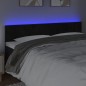 vidaXL Cabecero con LED de terciopelo negro 180x5x78/88 cm vidaXL Cabecero con LED de terciopelo negro 180x5x78/88 cm