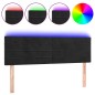 vidaXL Cabecero con LED de terciopelo negro 144x5x78/88 cm vidaXL Cabecero con LED de terciopelo negro 144x5x78/88 cm