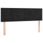 vidaXL Cabecero con LED de terciopelo negro 144x5x78/88 cm vidaXL Cabecero con LED de terciopelo negro 144x5x78/88 cm