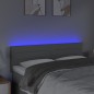 vidaXL Cabecero con LED de tela gris claro 144x5x78/88 cm vidaXL Cabecero con LED de tela gris claro 144x5x78/88 cm
