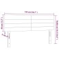 vidaXL Cabecero con LED de tela gris claro 144x5x78/88 cm vidaXL Cabecero con LED de tela gris claro 144x5x78/88 cm
