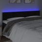 vidaXL Cabecero con LED de terciopelo negro 180x5x78/88 cm vidaXL Cabecero con LED de terciopelo negro 180x5x78/88 cm