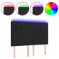 vidaXL Cabecero con luces LED terciopelo negro 144x5x118/128 cm vidaXL Cabecero con luces LED terciopelo negro 144x5x118/128 cm