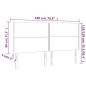 vidaXL Cabecero con luces LED terciopelo verde oscuro 180x5x118/128 cm