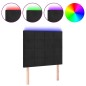 vidaXL Cabecero con luces LED terciopelo negro 90x5x118/128 cm vidaXL Cabecero con luces LED terciopelo negro 90x5x118/128 cm
