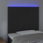 vidaXL Cabecero con luces LED terciopelo negro 90x5x118/128 cm vidaXL Cabecero con luces LED terciopelo negro 90x5x118/128 cm