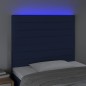 vidaXL Cabecero con luces LED tela azul 90x5x118/128 cm vidaXL Cabecero con luces LED tela azul 90x5x118/128 cm