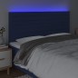 vidaXL Cabecero con luces LED tela azul 180x5x118/128 cm vidaXL Cabecero con luces LED tela azul 180x5x118/128 cm