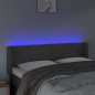 vidaXL Cabecero con LED de terciopelo gris oscuro 147x16x78/88 cm vidaXL Cabecero con LED de terciopelo gris oscuro 147x16x78/88 cm