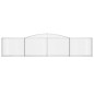 vidaXL Cestas de gaviones 10 uds forma de arco hierro 400x30x80/100 cm vidaXL Cestas de gaviones 10 uds forma de arco hierro 400x30x80/100 cm