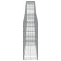 vidaXL Cestas de gaviones 10 uds forma de arco hierro 400x30x80/100 cm vidaXL Cestas de gaviones 10 uds forma de arco hierro 400x30x80/100 cm